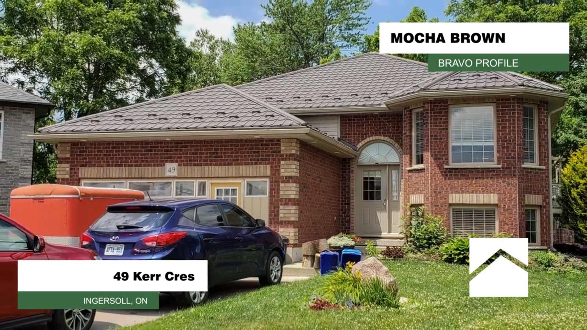 Ingersoll Ontario - Bravo Profile Mocha Brown Metal Roofing