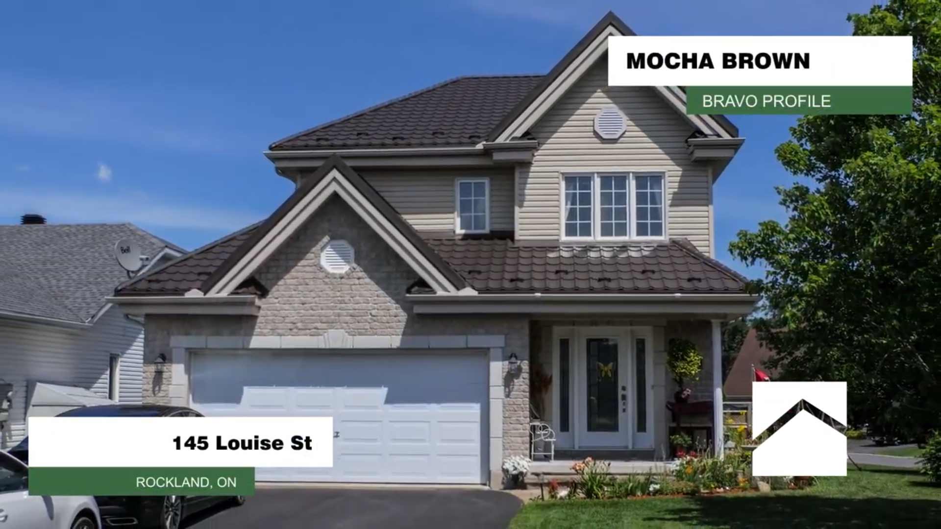 145 Louise Street, Rockland Ontario - Bravo Mocha Brown Metal Roofing